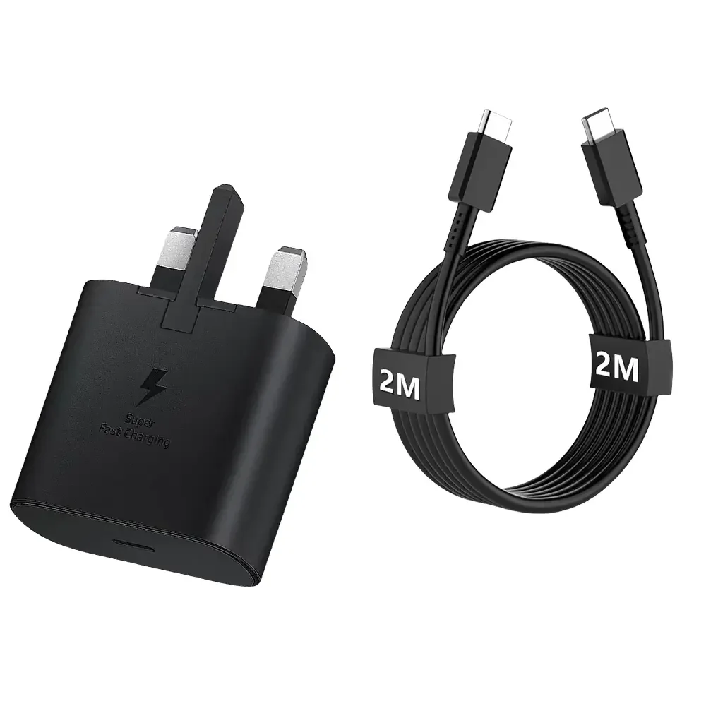 

25W PD Charger Fast Charging, USB C Fast Wall Charger Block with 6FT Type C to Type C Long Cable for Galaxy S23/S22/S21/S20