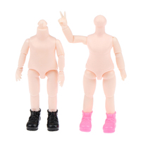 New Edition 9.5CM Dolls Body Movable Jointed for 1/12 Doll Toy Nude Body Doll Accessories