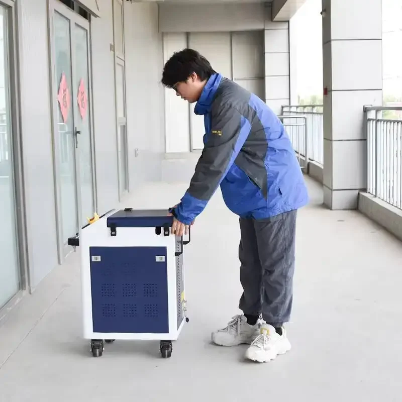 Star Product Handheld Pulse Fiber Laser Cleaning Rust Removal Hine For Metal Wood Varnish Painting Cleaner