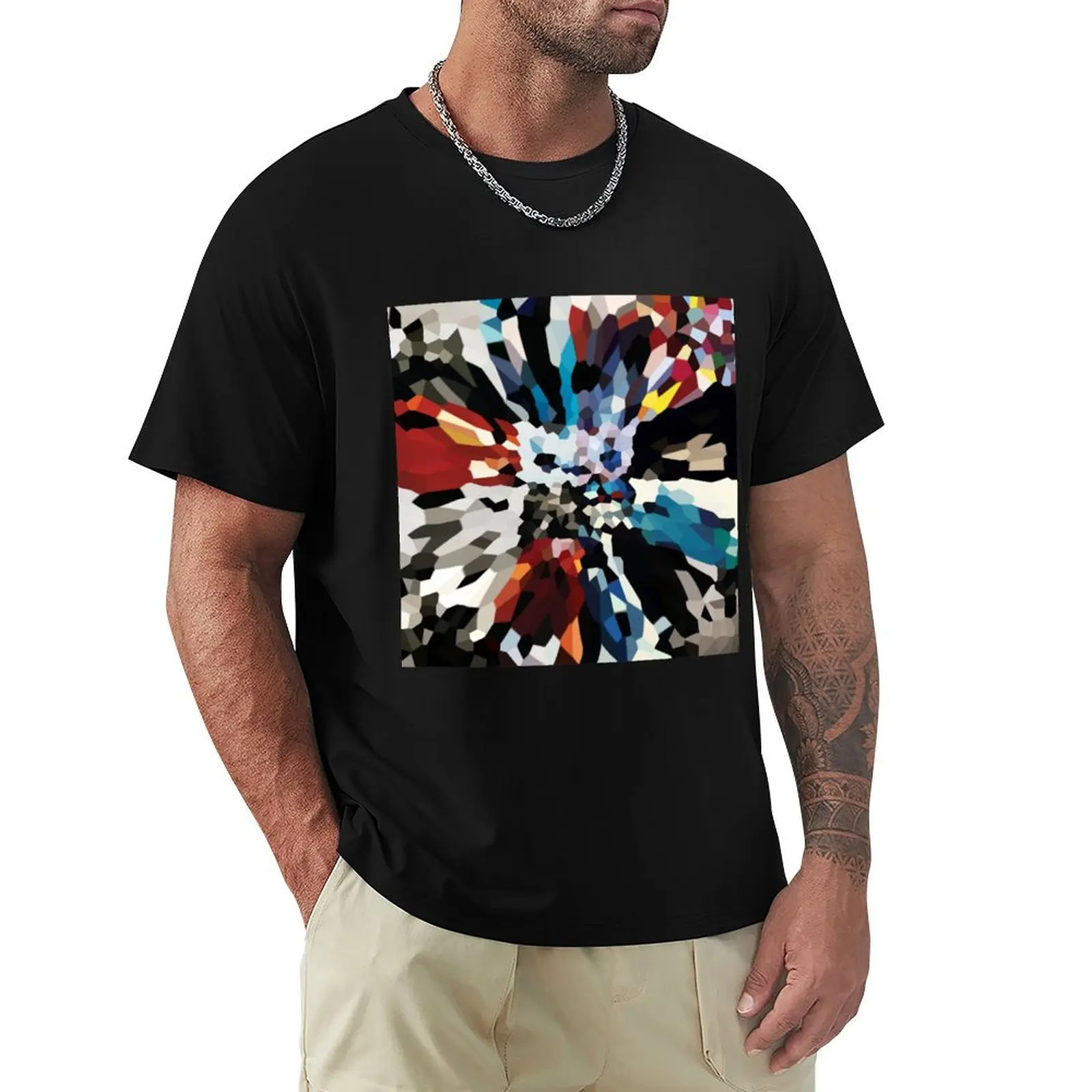 U2 - Achtung baby - Squares T-Shirt Work Wear Lightweight Tee