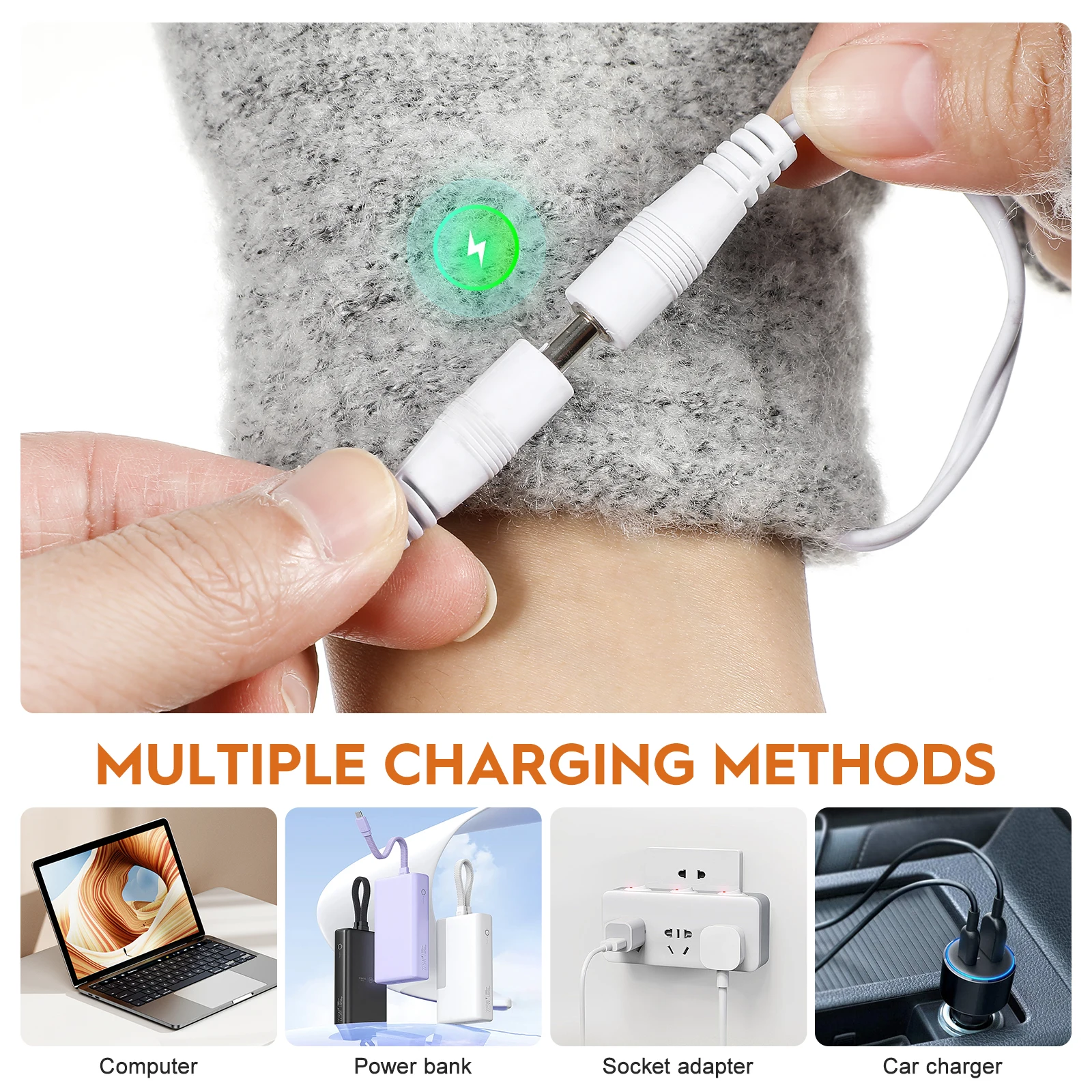 قفازات الحرارية الاحترار النساء الشتاء معزول مع الحرارة Usb التدفئة تدفئة اليد قابلة للشحن ساخنة ساخنة جهاز تدفئة اليد جديد 2026 #3