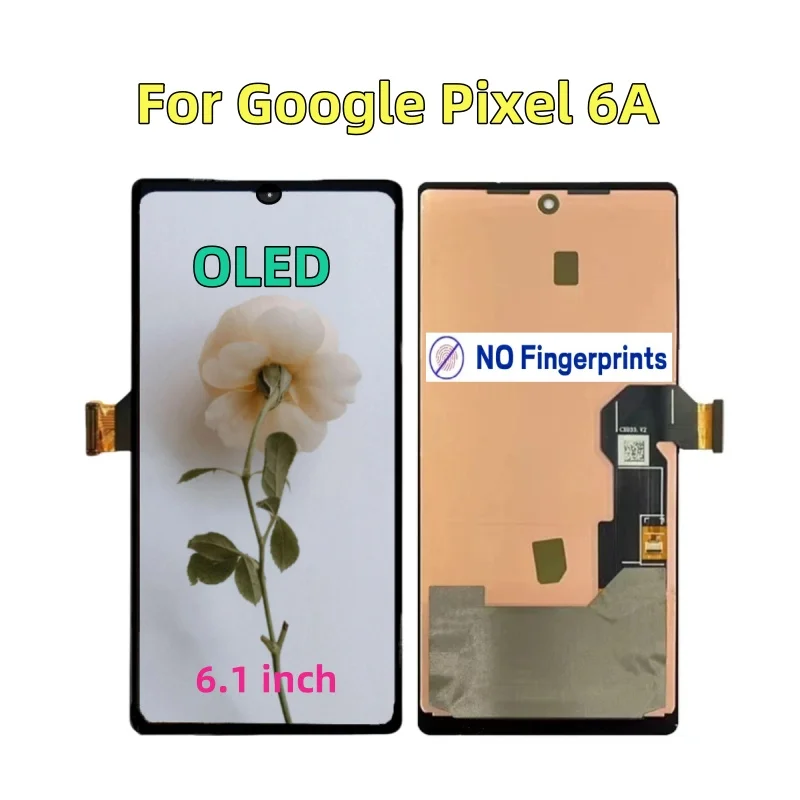 NEW OLED TFT Display For Google Pixel 5A/6A LCD, Pixel 6/7/8 Pro LCD GLUOG, G8VOU incell Display Screen Touch Digitizer Assembly