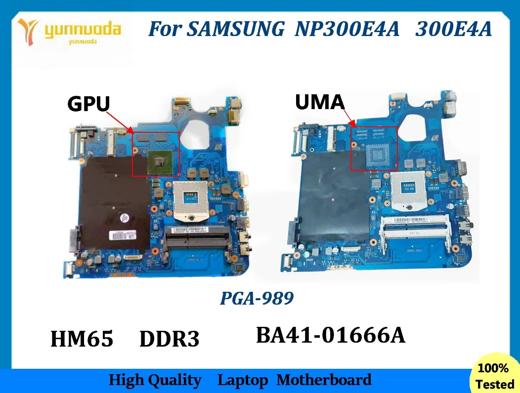 BA41-01666A  For SAMSUNG NP300E4A 300E4A Laptop Motherboard BA92-09250A BA92-08447A BA92-08451A UMA GT520MX 1G HM65 Tested good