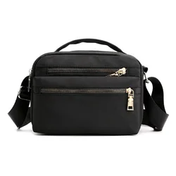 Borse a tracolla a tracolla in Nylon impermeabile da donna pochette da viaggio Casual di grande capacità borsa Multi-tasca da donna in tinta unita