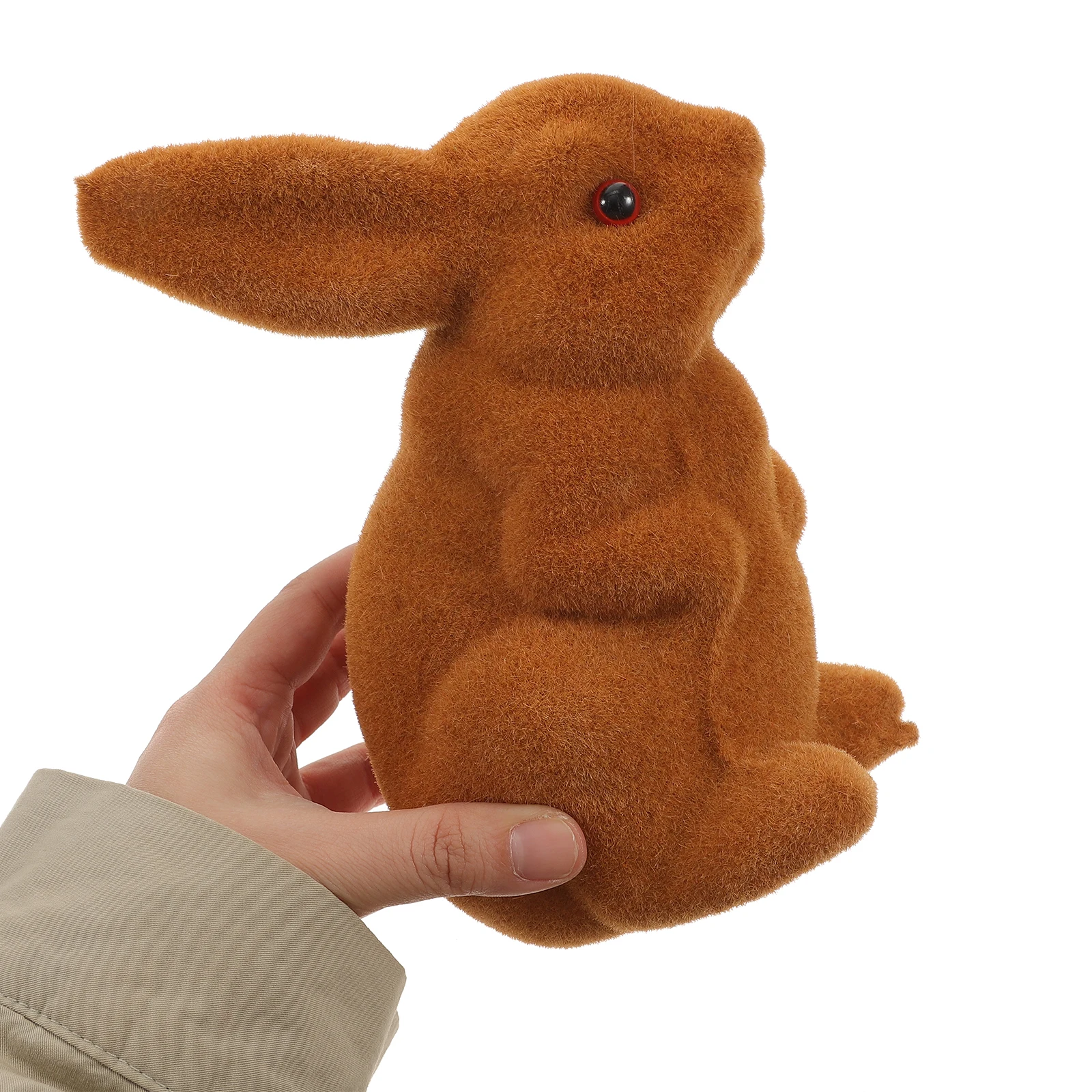 

Delicate Bunny Statue Creative Easter Rabbit Ornament Desktop Decoration Lifelike Rabbit Decor for Home Room Display