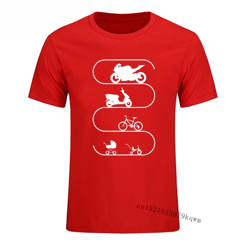 Car Bike Bicycle Motorcycle Evolution Tshirts Classic Summer Tees Lovers Cotton O-neck Print Short Sleeve T-shirt Men