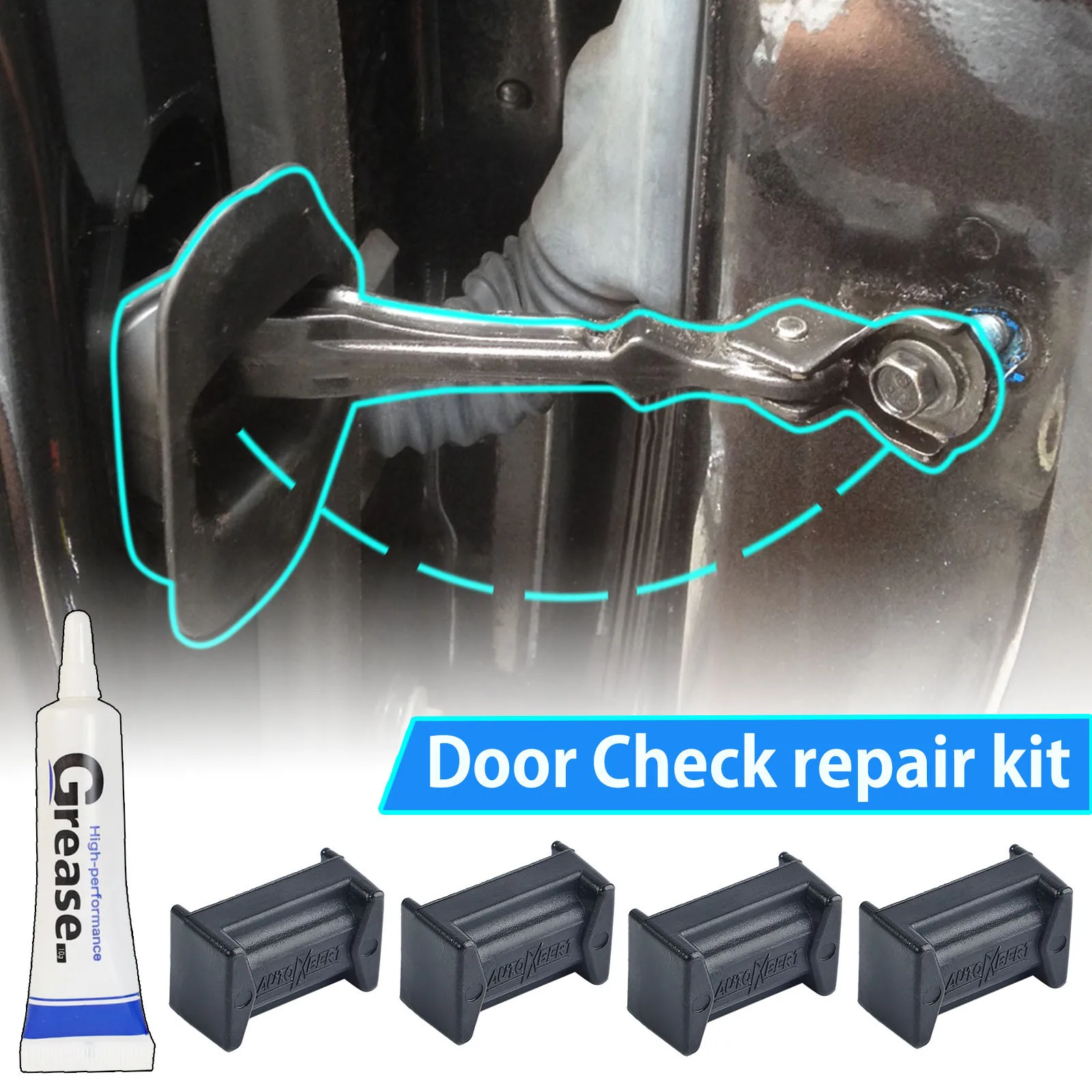 Car Door Check Strap Check Assy Limiter Repair Kit Stopper Damping For Nissan Pathfinder R51 Tiida C11 C13 X-Trail T31 NOTE E11