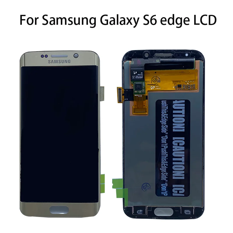 Super AMOLED For SAMSUNG Galaxy S6 edge LCD Display Touch Screen Digitizer G925 G925I G925F Touch Screen Repair Parts with Frame