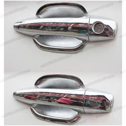 car door handle chrome cover bowl protect for peugeot 2008 2014 2015 2016 2017 2018 2019 301 citroen elysee c3 c4 accessories