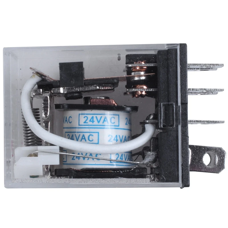 New-10X JQX-13F LY2 AC 24V コイル 8 ピン DPDT 赤色 LED 電磁リレー