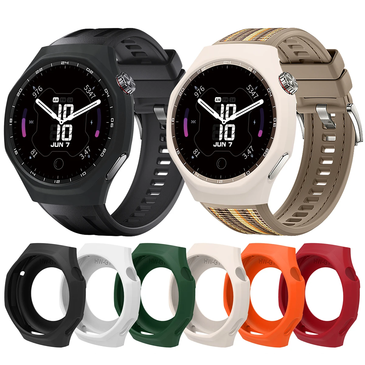 Soft Silocne Case for Huawei Watch GT7Pro 46mm Cover Protector Watchband Bumper for Huawei Watch GT6Pro 46mm Shell Accessiors