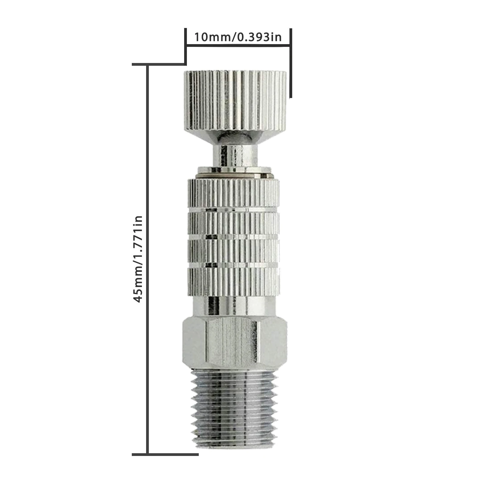 Kit d\'adaptateur de déconnexion de couplage femelle et mâle pour aérographe, dégagement rapide 1/8 \