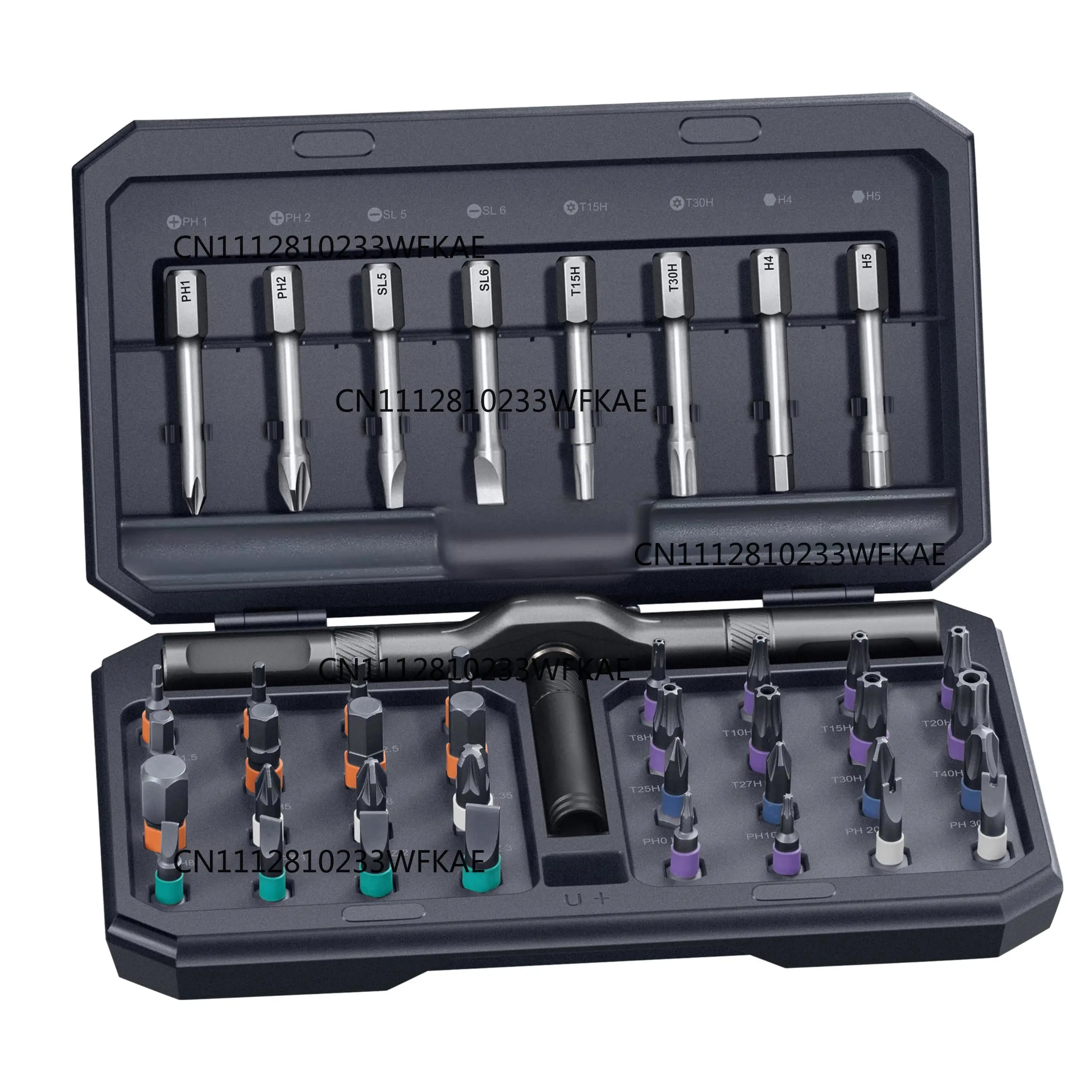 42 in 1 Magnetic Screwdriver Set Multi Bit Ratcheting Screwdriver T Handle Repair Tool for Furniture Computer Bicycle and DIY