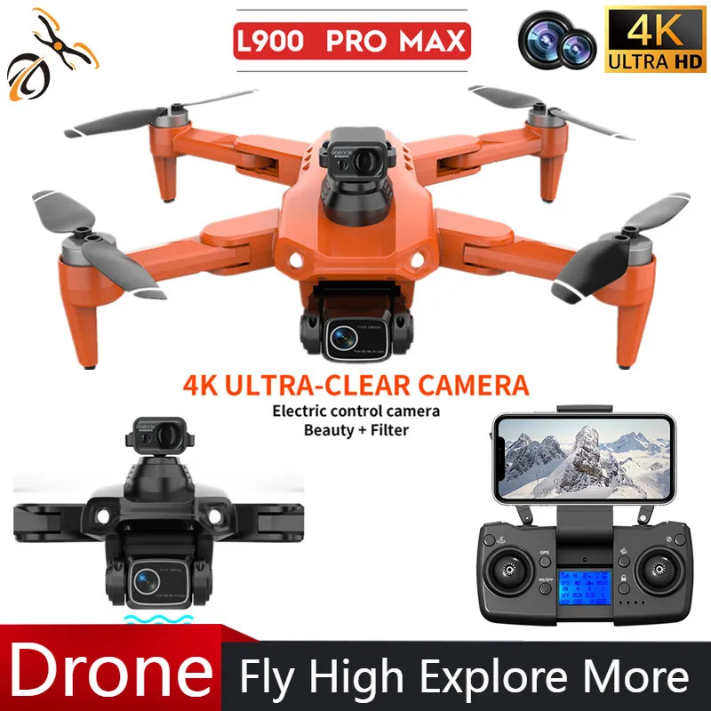 

NEW L900 PRO MAX GPS 4K Professional Drone Brushless Motor 5G WIFI Aerial Photography Helicopters Foldable Quadcopter Toy gifts