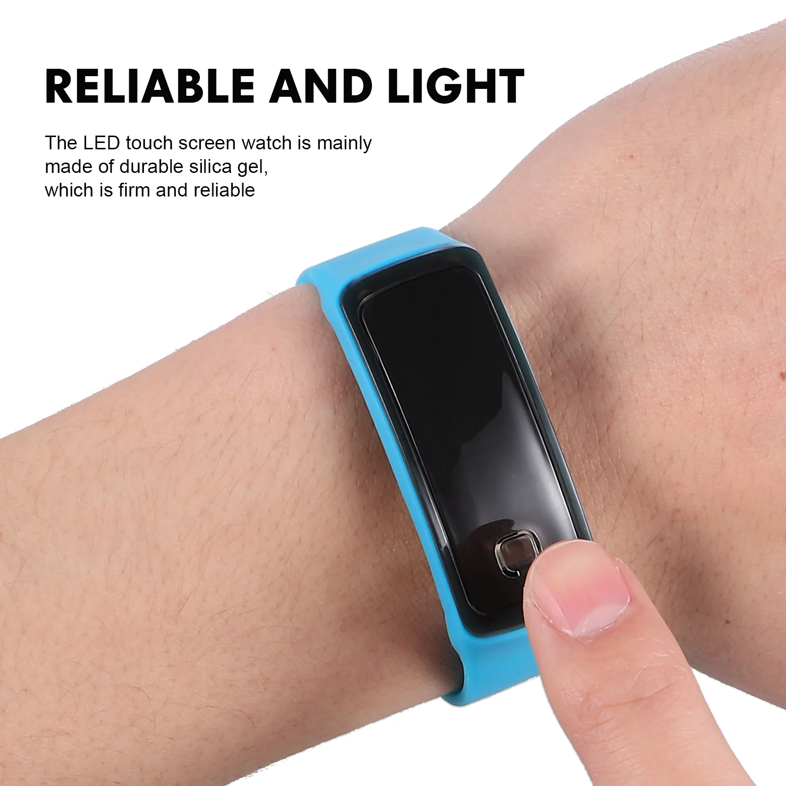 

14 Pcs Kids LED Watch Digital Display Boys Girls Clear Colorful Strap Plastic Material Quartz Wristwatch Lightweight Skin