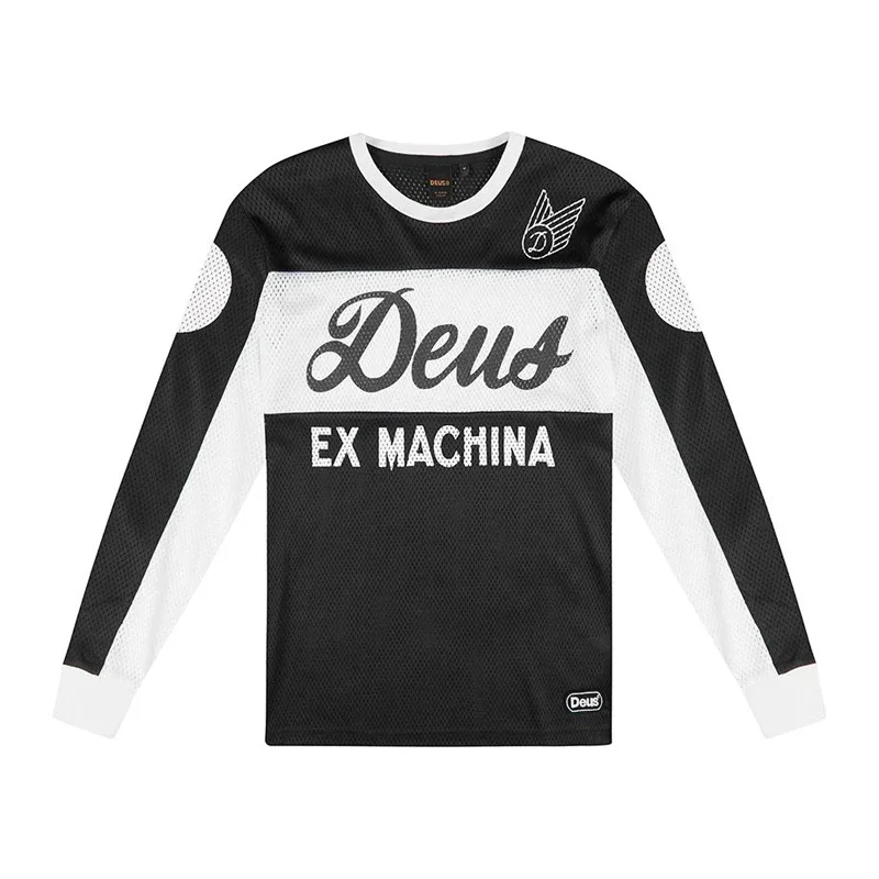 deus ex machina 2023 Men\'s Downhill Jerseys Mountain Bike MTB Shirts Off Road DH Motorcycle Jersey Motocross Sportwear Clothing