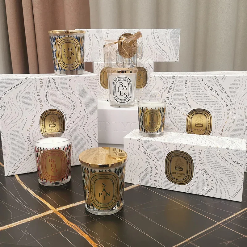 2025 New Diptyques Aromatherapy Light Luxury High End Candle Set Romantic Love Wedding Unique Gifts Box With Valentine's Day