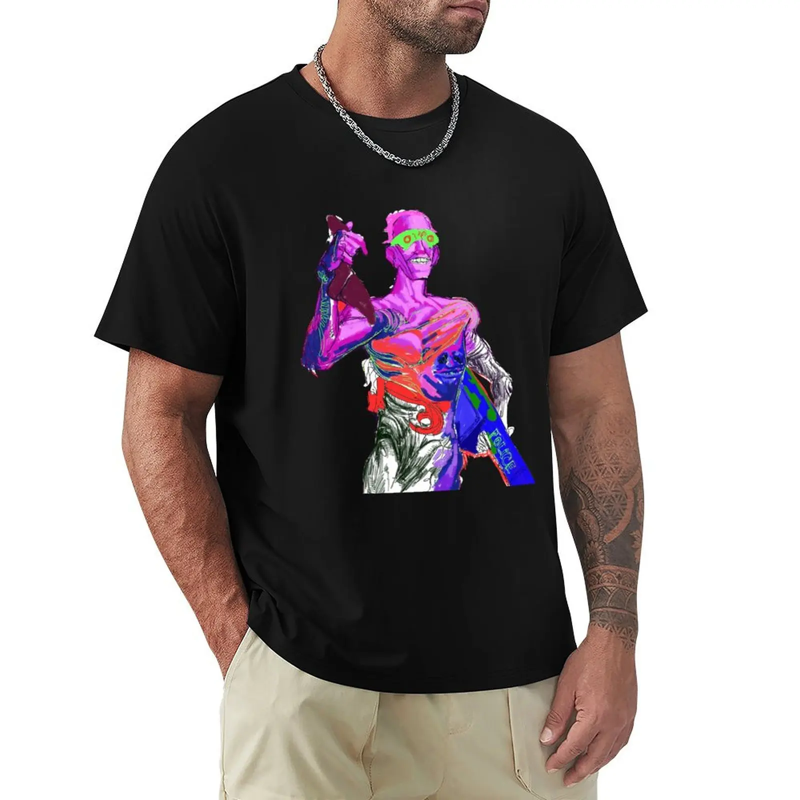 T-shirt à manches courtes avec imprimé élégant de Cruelty Squad Art