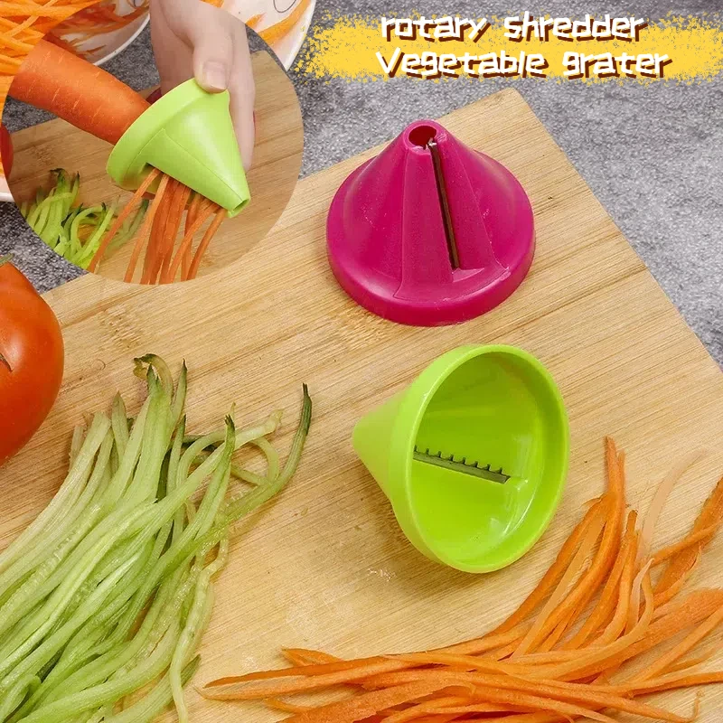 

1 Kitchen Tool, Multifunctional Spiral Shredder for Vegetables and Fruits, Peeler, Manual Potato and Carrot Rotary Planer