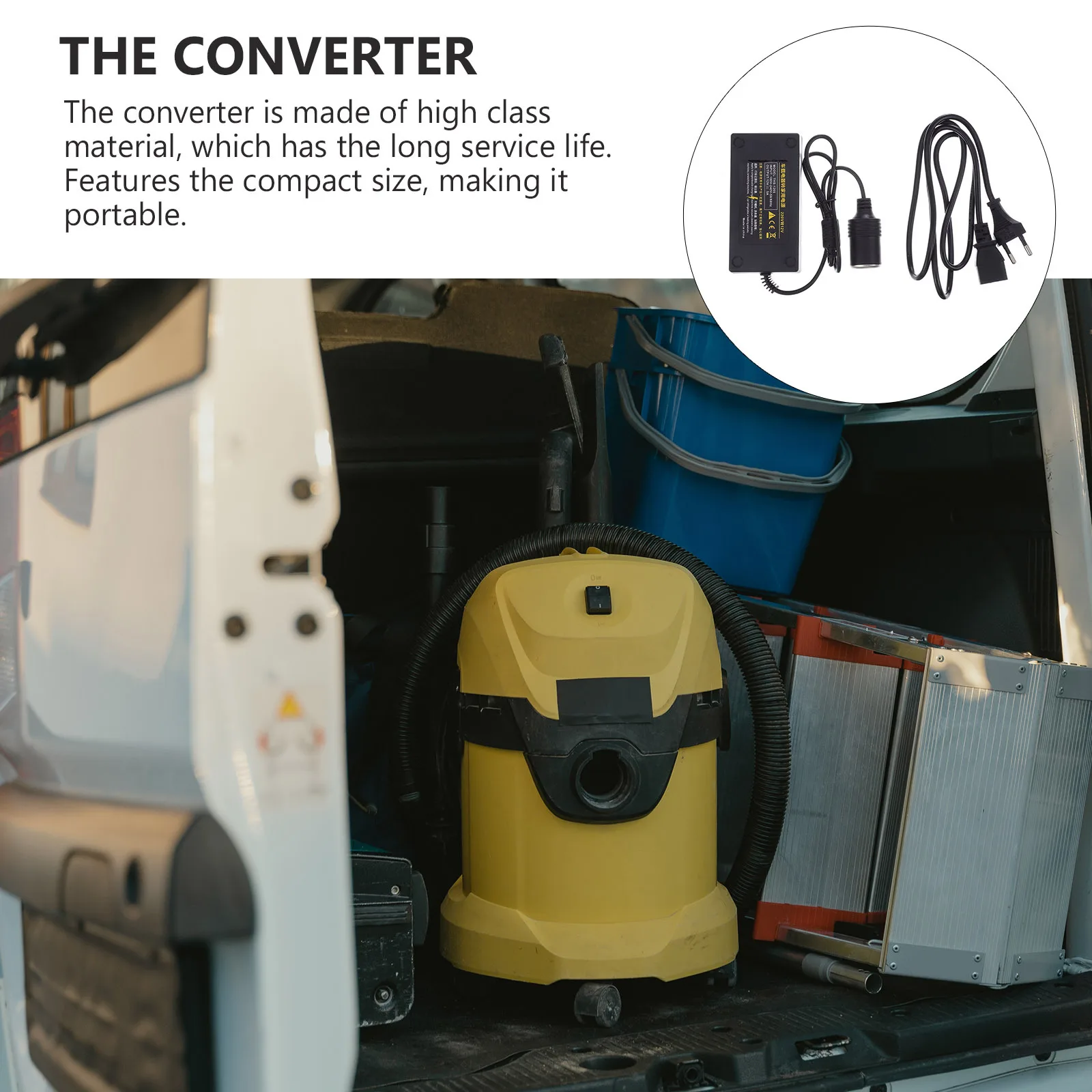 

1Pcs Power Converter 220V to 12V Compact Car Power Adapter Vehicle on-Board Electric Appliance Converter Equipment