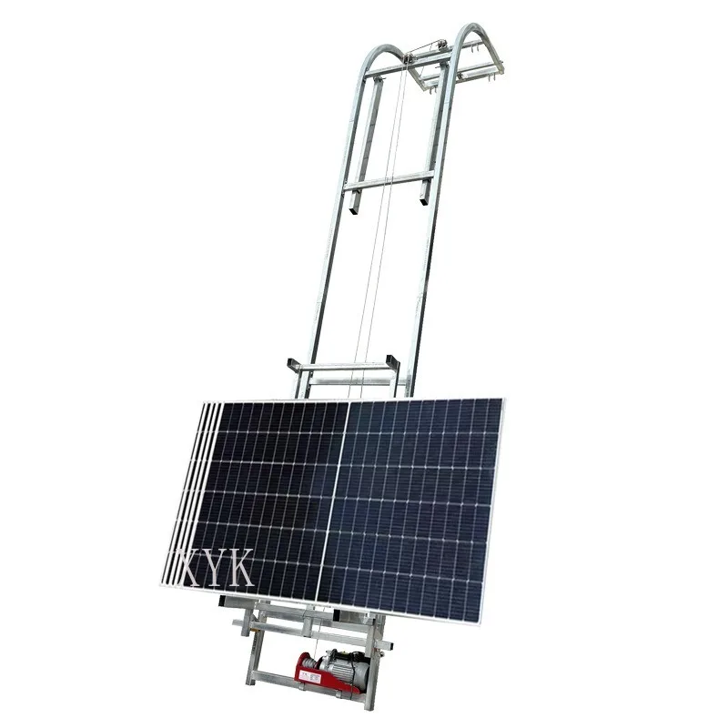 Top Automatic Turning Type Solar Panel Door Window Glass Lift Electric Small Lifting Hoist Crane Elevator