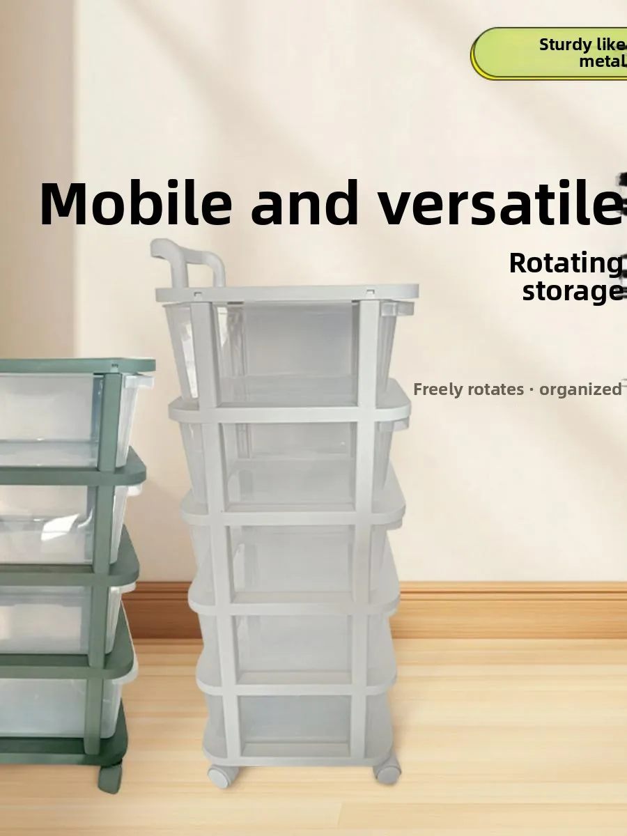new-mobile-der-sle-storage-ra-toy-sna-organizer-cart-multi-layer-plastic-stand-home-organization-tool-rotatable-design