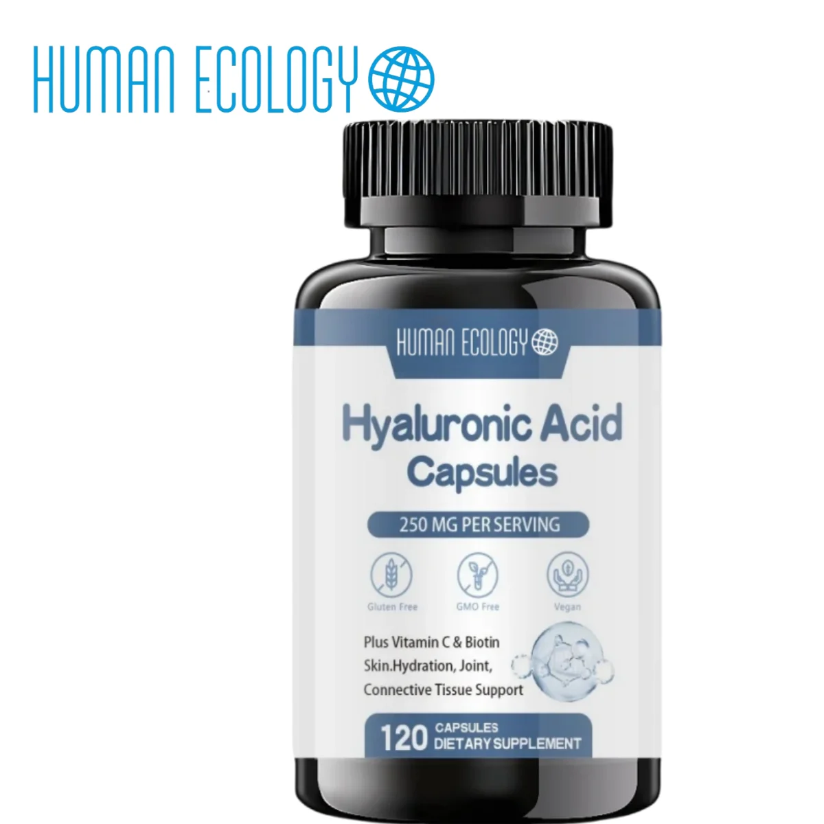 Hyaluronic Acid Capsules with Biotin & Vitamin C Improve Rough Skin Care, Joint Lubrication