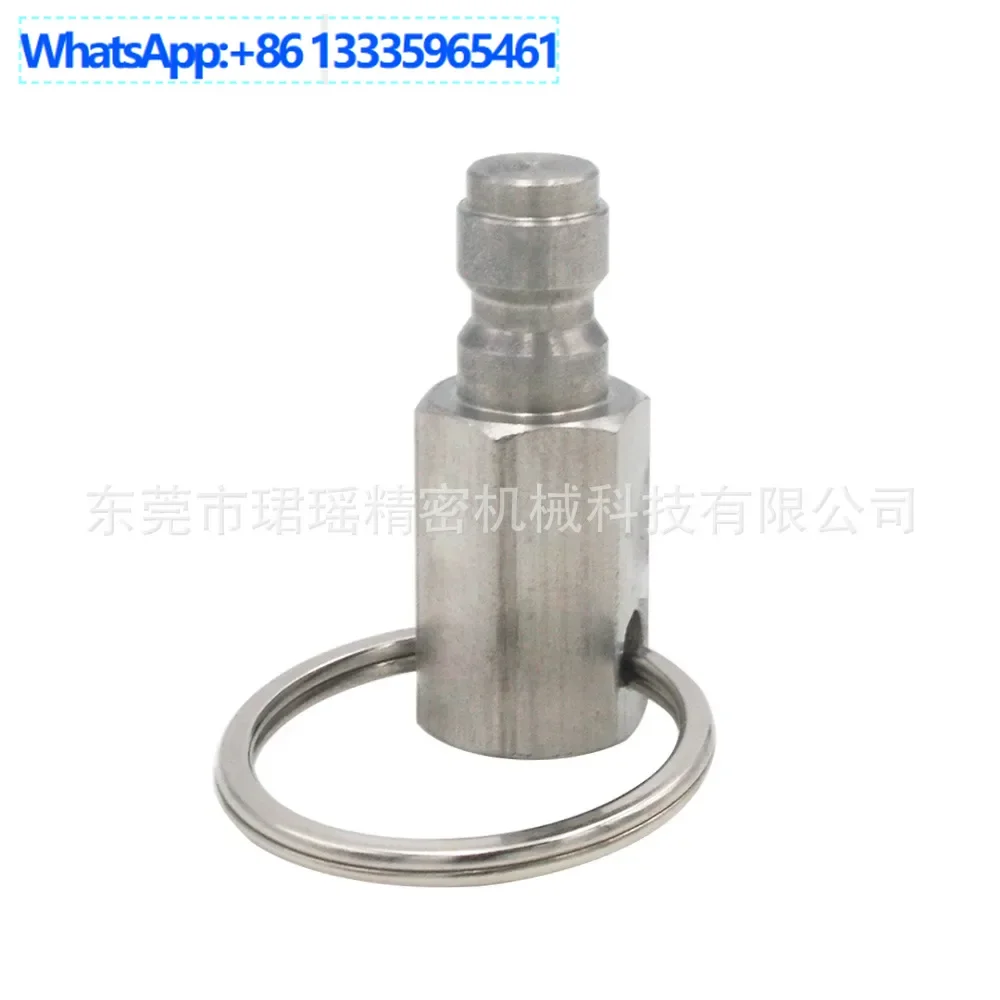

10Pcs stainless steel cylinder stress testing plug/dust plug 8mm quick connector