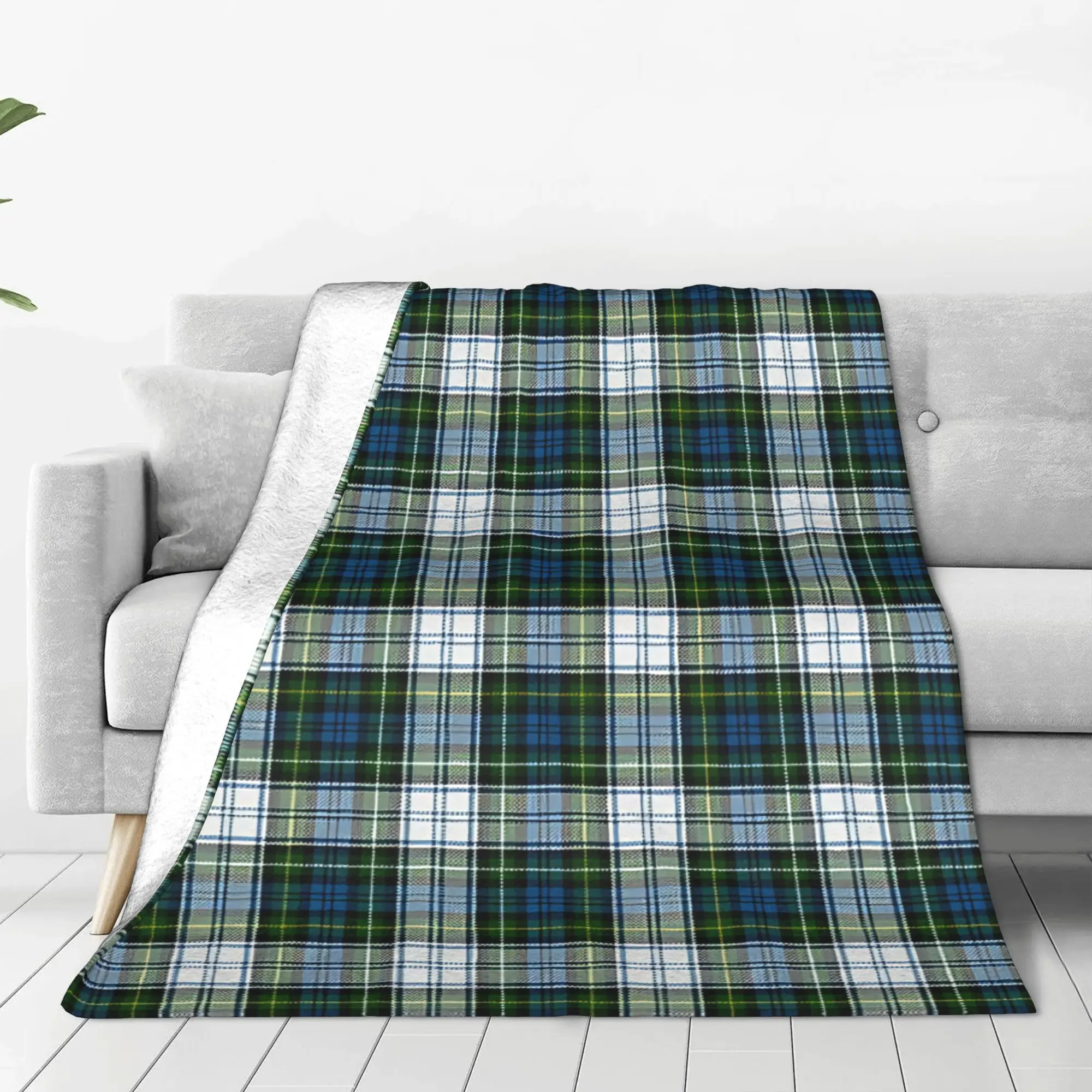 1PC Home Cutecore Campbell Tartan Scots Style Blanket Super Cosy Plush Home Living Room Sofa Halloween