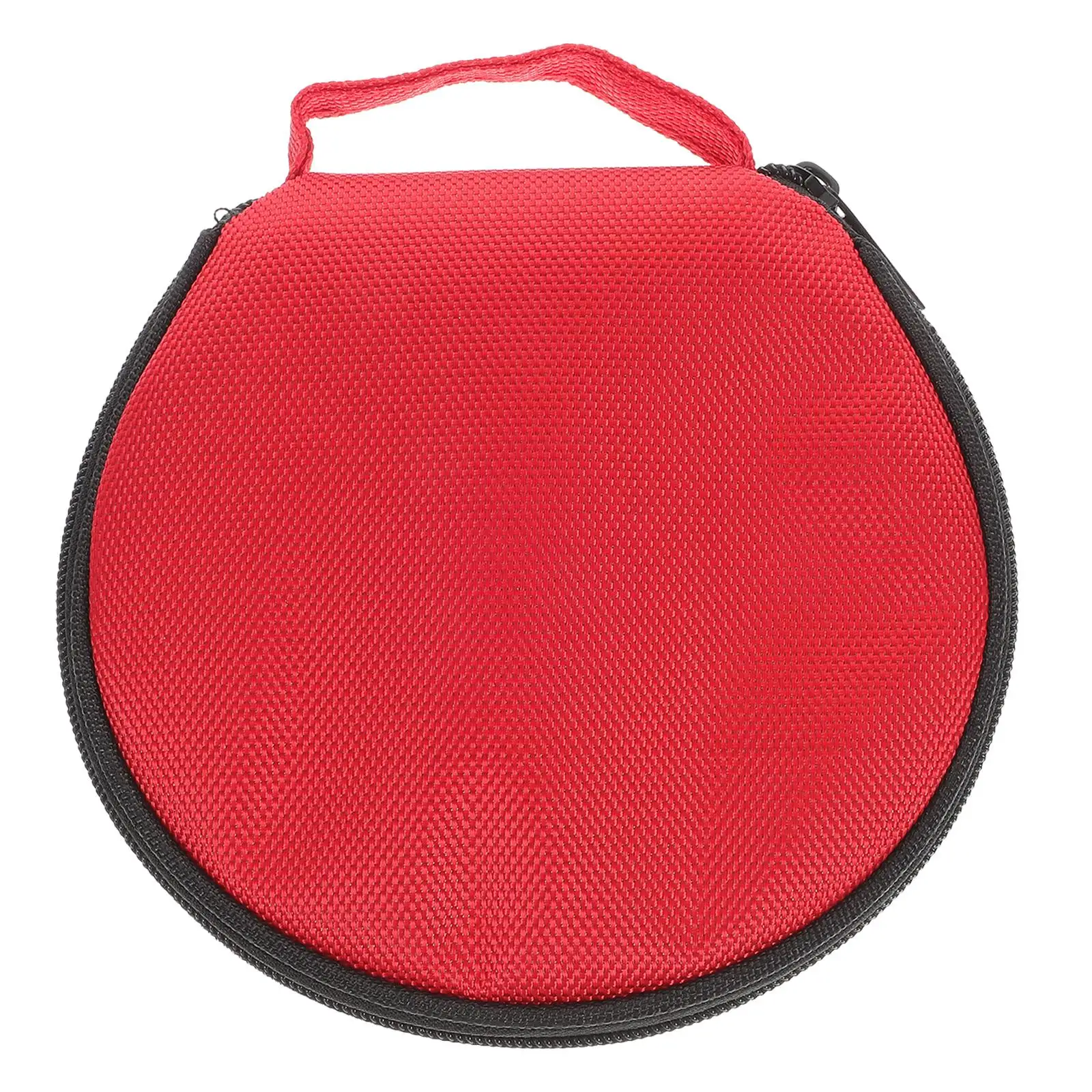

20 Capacity Disc Storage Bag Car DVD Organizer Case Waterproof Red Oxford Cloth Travel Small Holder Round Storage Bag Car CD