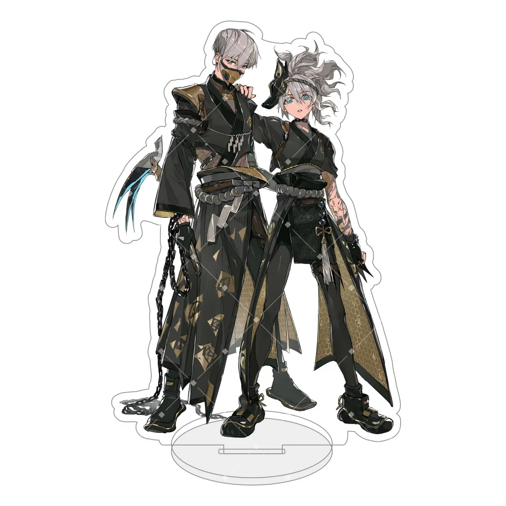 Overwatch Anime Kiriko Genji Hanzo Doujin Acrylic Stand 15CM Desktop Ornament Collectible Holiday  Keychain Fan Gift Souvenir view 3