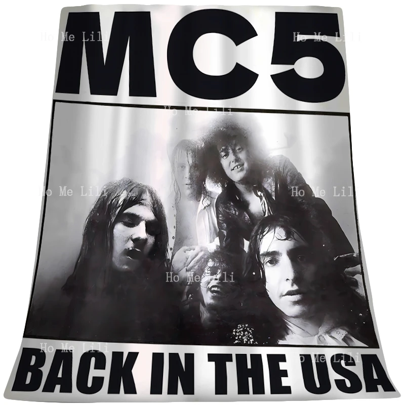 Знаменитая панковская повязка Mc5 обратно в США легкое пушистое мягкое одеяло