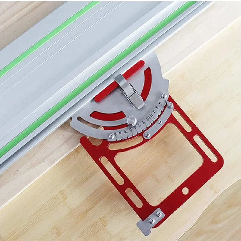 Adjustable Angle Guide Rail Square Track Saw Rail Square Clamp 0-60 Degree Electric Circular Saw Position Plate for Makita Rail