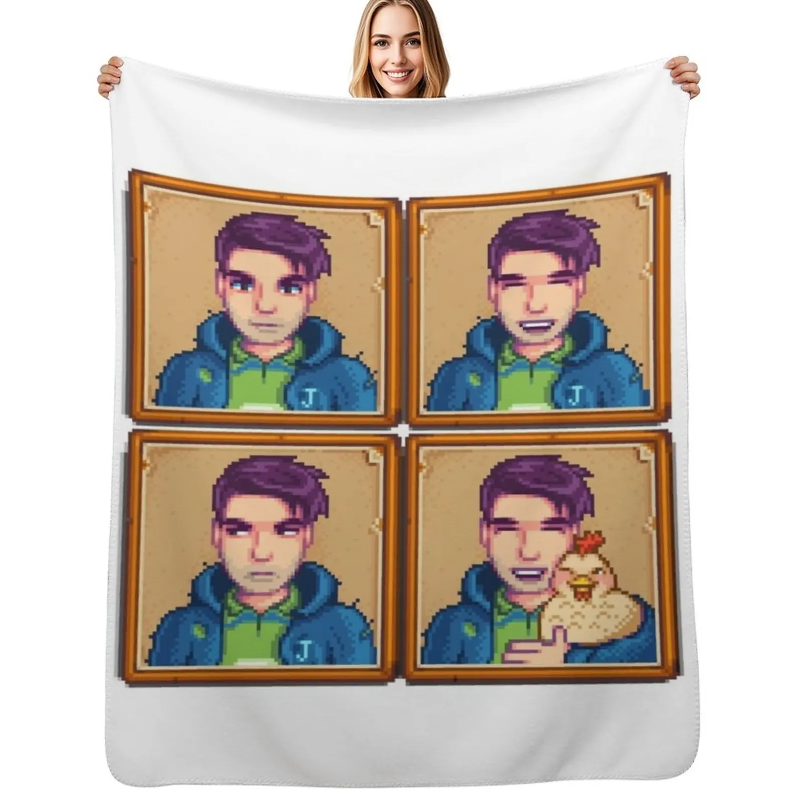 

Stardew Valley - Shane Throw Blanket Portable Lightweight Blanket for Travel Camping