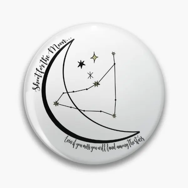 Capricorn Constellation Moon  Soft Button Pin Clothes Gift Brooch Funny Lapel Pin Badge Creative Metal Cartoon Hat Fashion Decor