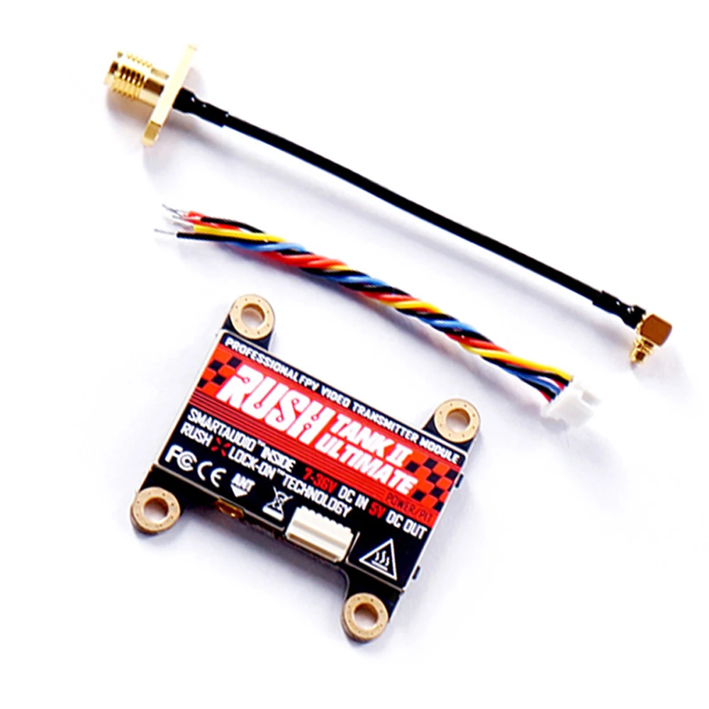 RUSHFPV RUSH Tank II 7-36V 5.8GHZ 48CH/37CH PIT/25mW/200mW/500mW/800mW FPV VTX For RC Racing Drone