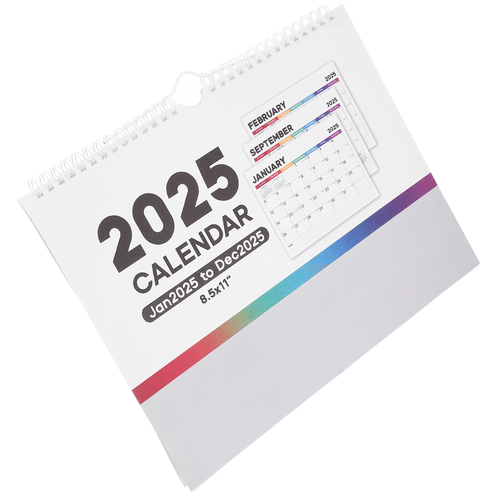 

2025 Wall Calendars Vibrant Colors Clear Printing Coil Design Monthly Planning Home Office School Hanging Decorative