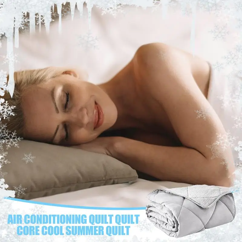 Air Conditioning Quilt 3-Layer Cooling Blanket Premium Summer Cooling Blankets Cool Quilt To Quickly Cool Down for Hot Sleepers