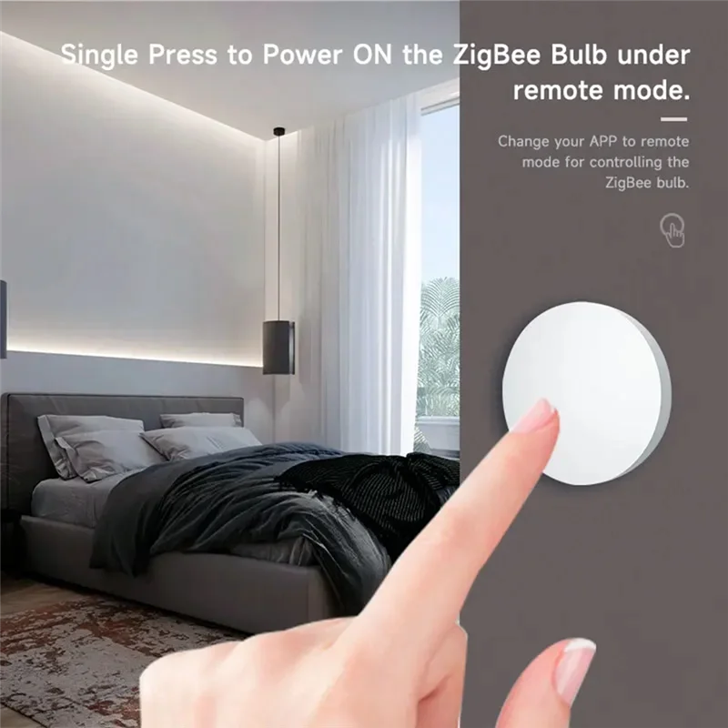 A25R-Tuya Zigbee Devices Button Scene Switch Intelligent Linkage Smart Switch Battery Powered Automation Work With Smart Life