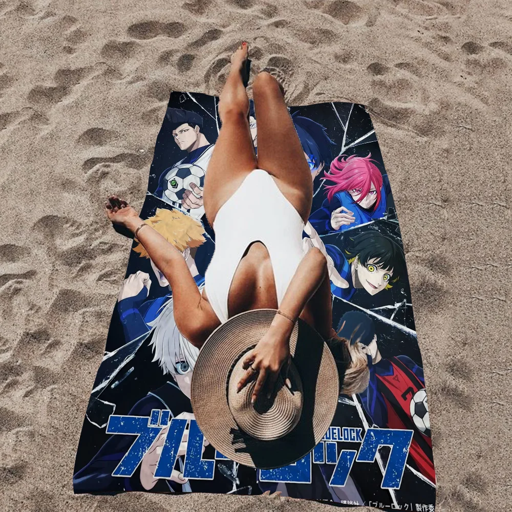 Anime Blue Lock Big Microfiber Beach Towels Quick Dry Towel Sand Beach Towels Pool Towel For Travel Swim Pool Yoga