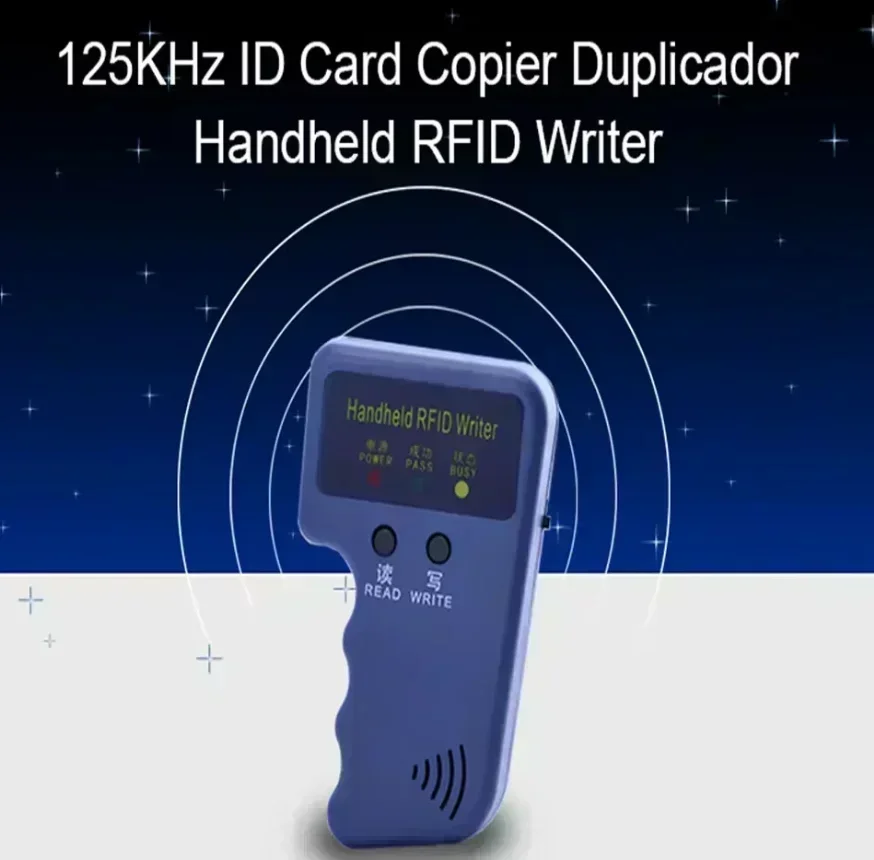 DIXSG RFID Card Reader Writer 125KHz Frequency ID Tags Copier Duplicator EM4305 T5577 Key Card Keyfob Programmer Indicator