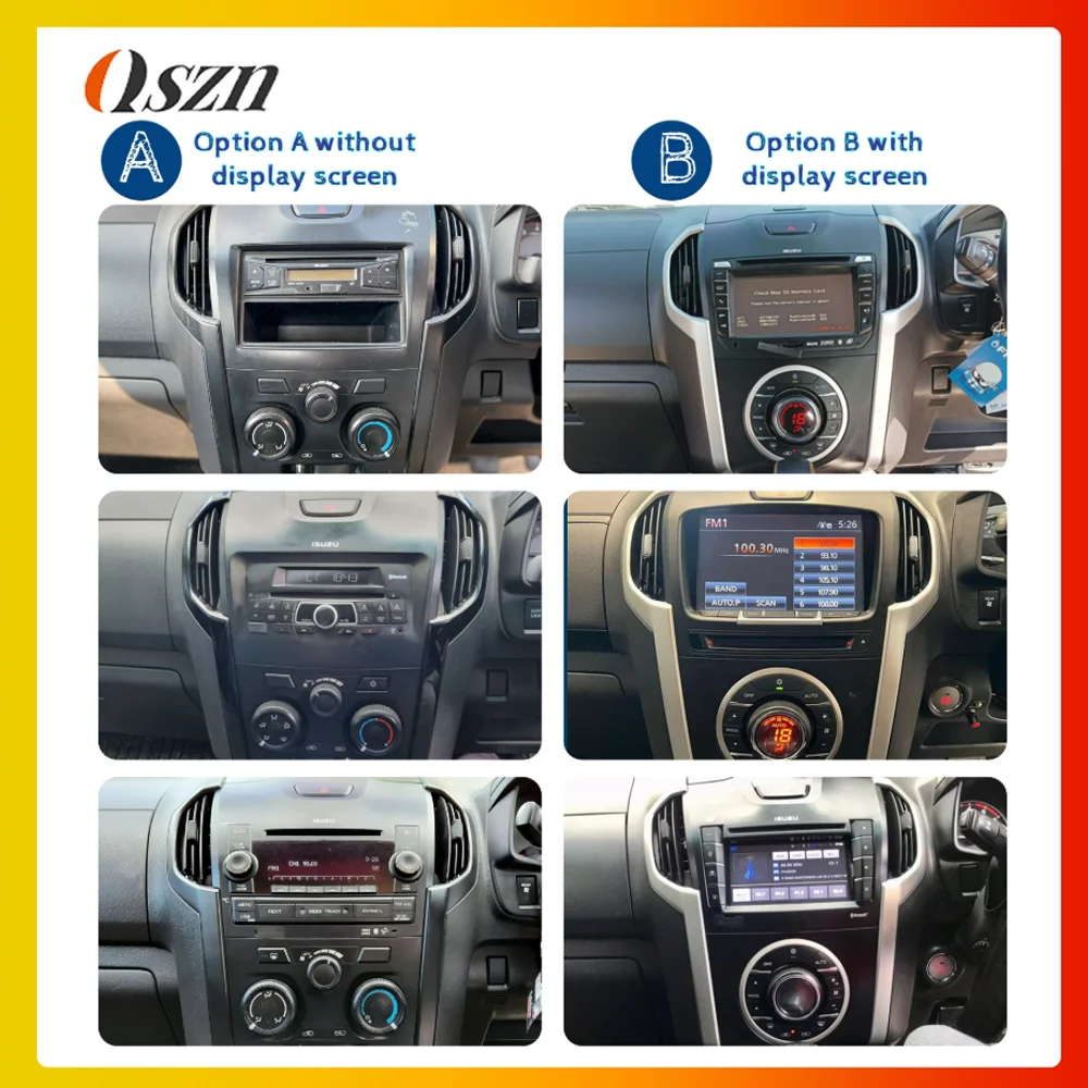 9 Inch For Isuzu D-max MU-X 2015-2019 Car Radio Head Unit Android