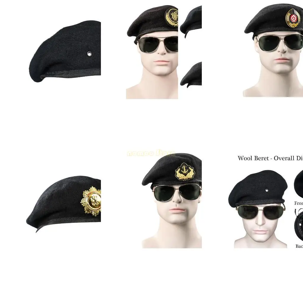 31BF Wool with Golden Badge Embroidered Security Uniform Accessories Captain