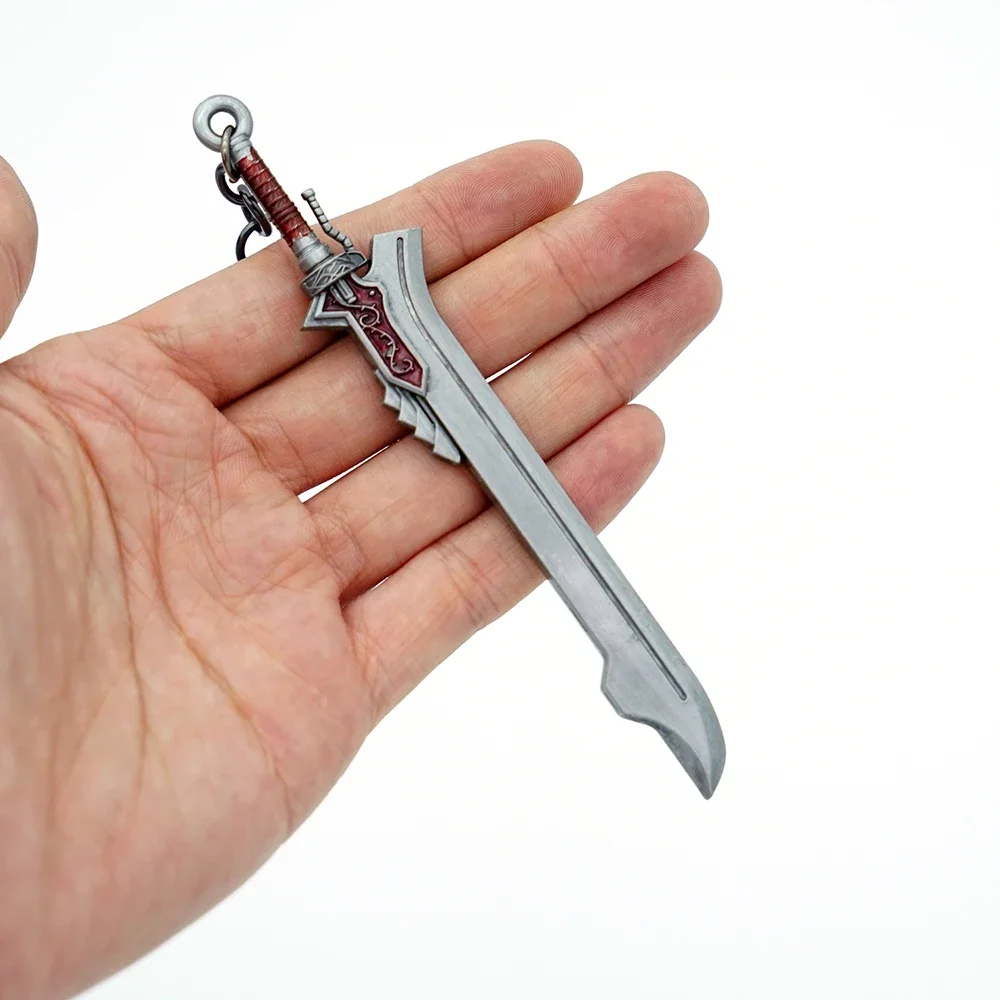 30cmデビルメイクライ4 レッドクイーン ミニ武器 キーホルダー アクセサリ DMC Dante Sword Rebellion Awakening Weapon Keychain Game