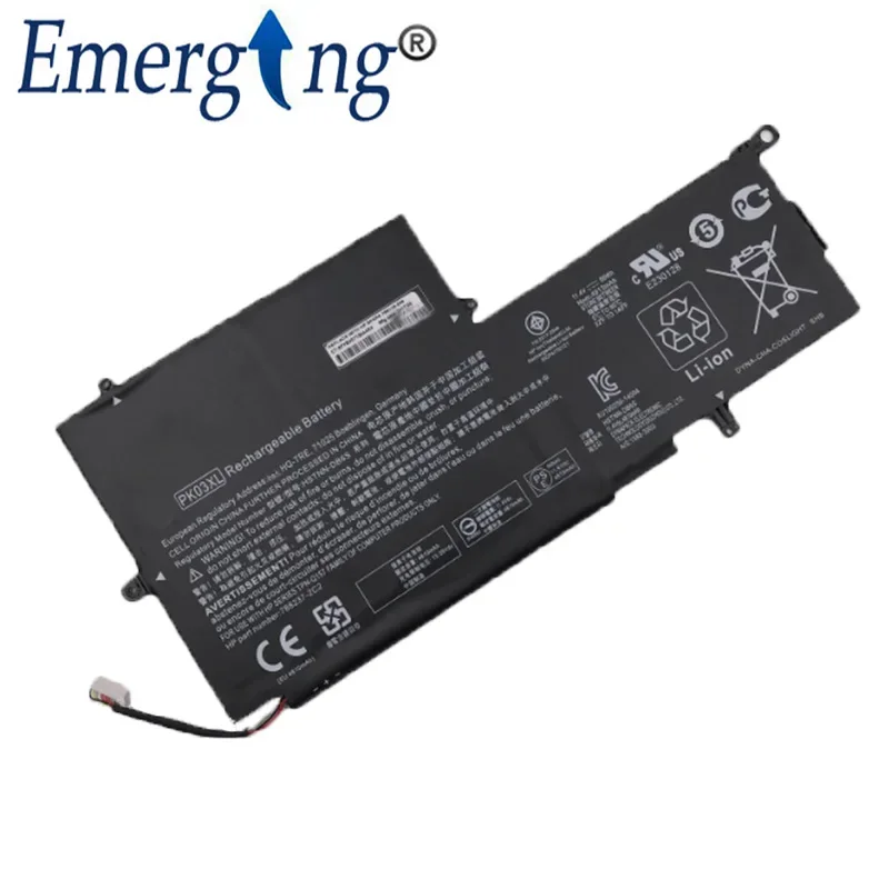 Batería PK03XL para HP Spectre Pro X360 Spectre 13 HSTNN-DB6S 6789116-005 11.4V 56WH
