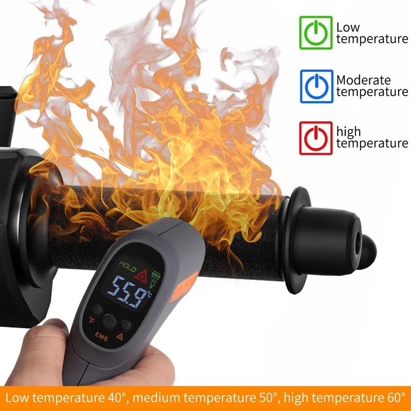 Waterproof 3-Gear Motorcycle Grips Heater Heated Accessories Kit 12V Warmer Hand Handlebar E-bike Thermal ATV Motorcycle