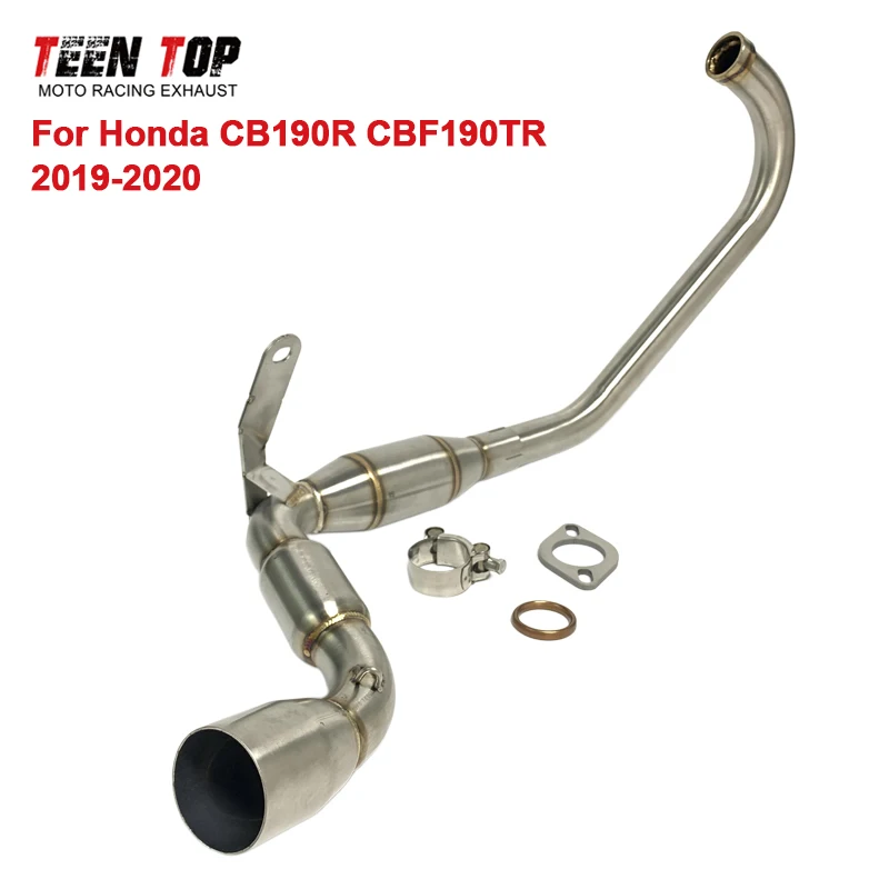 51mm Motorcycle Exhaust Pipe For Honda CBF190TR CB190R Exhaust Header 2019 2020 Modified Escape Moto CBF190TR Front Link Pipe