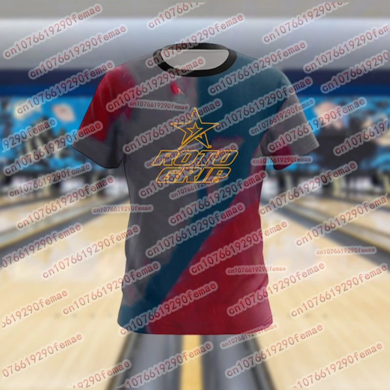 

Summer New Men's Sports Bowling Shirt T-shirt Daily Indoor Leisure Comfortable Breathable Men's Fashion Top