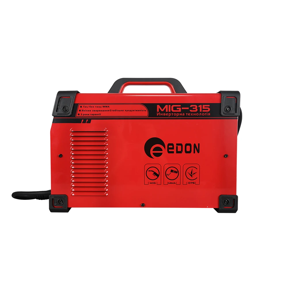 EDON MIG-315 heavy duty gasless gas mig mma welder welding machine for sale