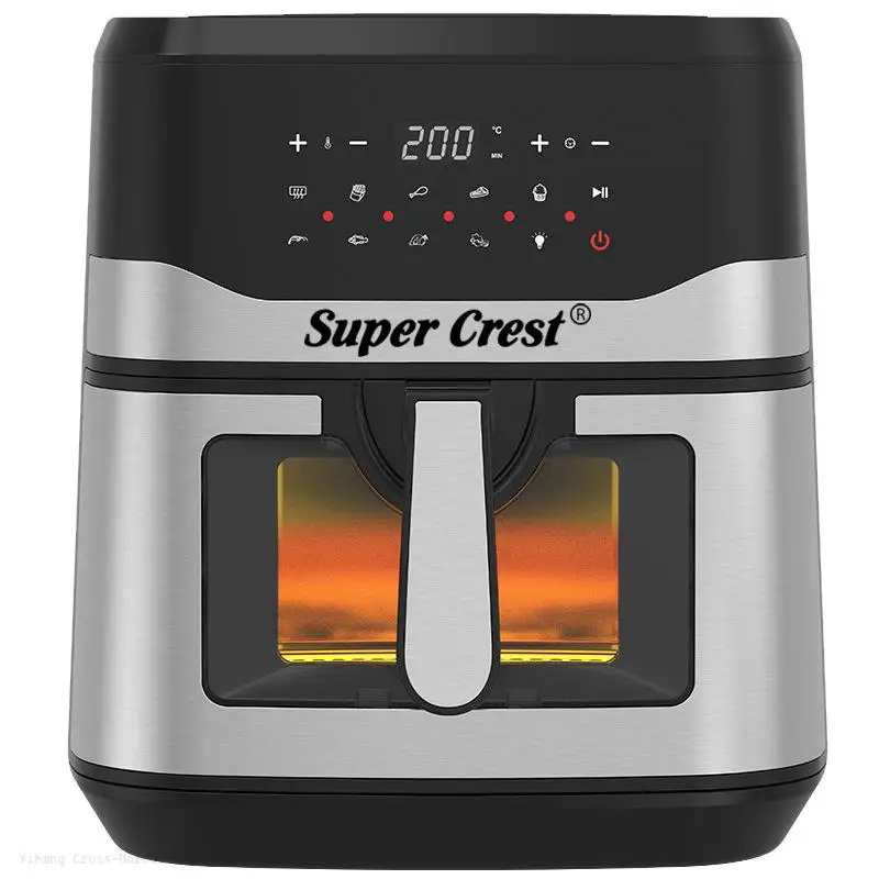 العلامة التجارية الجديدة مقلاة الهواء البصرية المنزلية متعددة الوظائف الخبز المقلاة سعة كبيرة التلقائي مقلاة كهربائية بالجملة